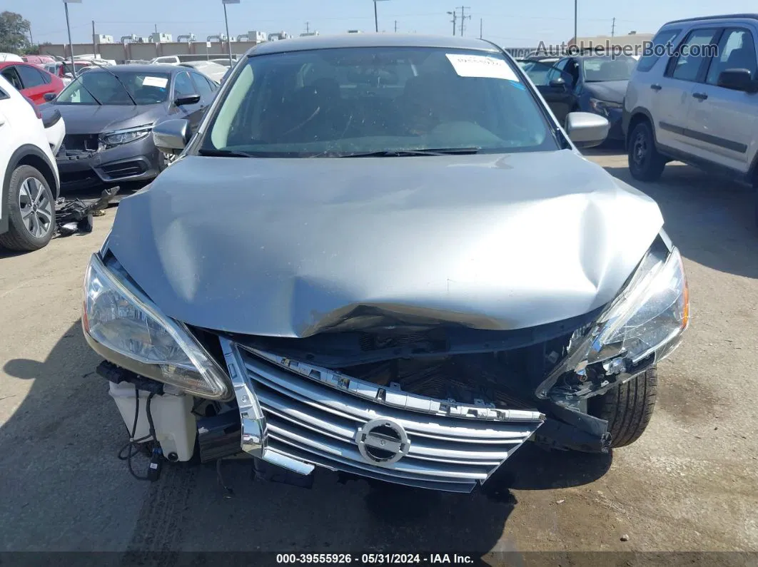 2014 Nissan Sentra Sv Gray vin: 3N1AB7APXEY301359