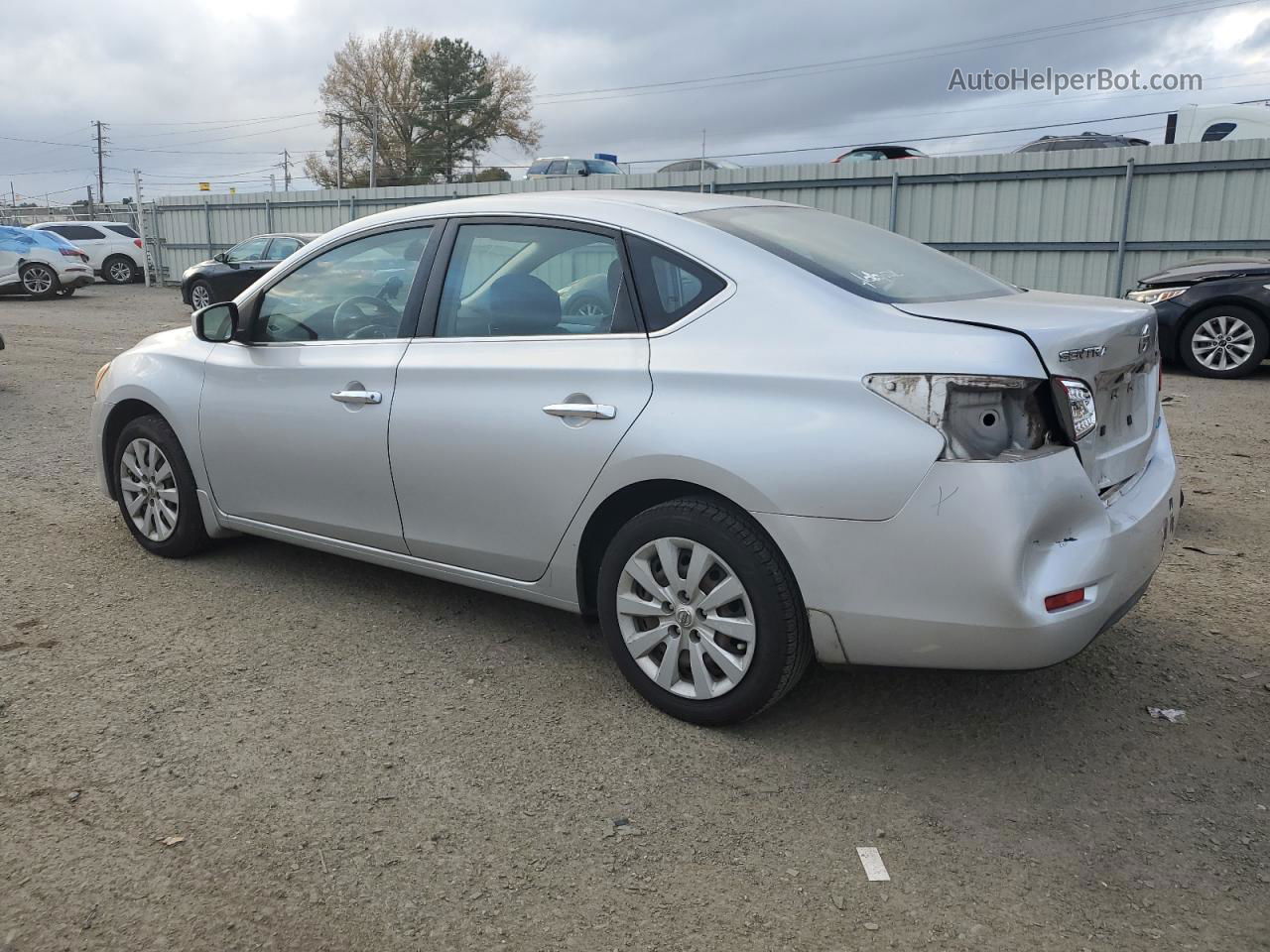 2014 Nissan Sentra S Silver vin: 3N1AB7APXEY332675