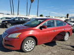 2015 Nissan Sentra S Burgundy vin: 3N1AB7APXFL657471