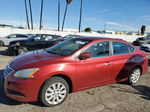 2015 Nissan Sentra S Burgundy vin: 3N1AB7APXFL657471