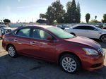 2015 Nissan Sentra S Burgundy vin: 3N1AB7APXFL657471