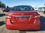 2015 Nissan Sentra S Burgundy vin: 3N1AB7APXFL657471