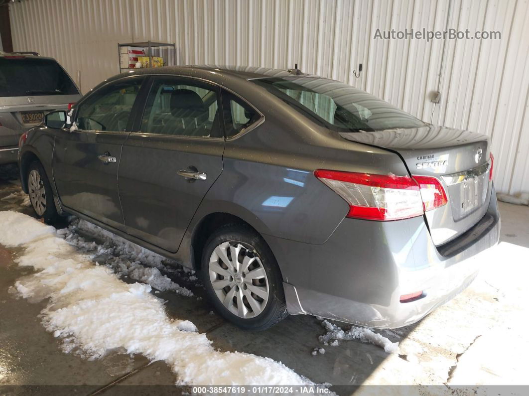 2015 Nissan Sentra Sv Gray vin: 3N1AB7APXFL670673