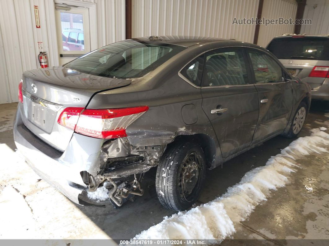 2015 Nissan Sentra Sv Gray vin: 3N1AB7APXFL670673