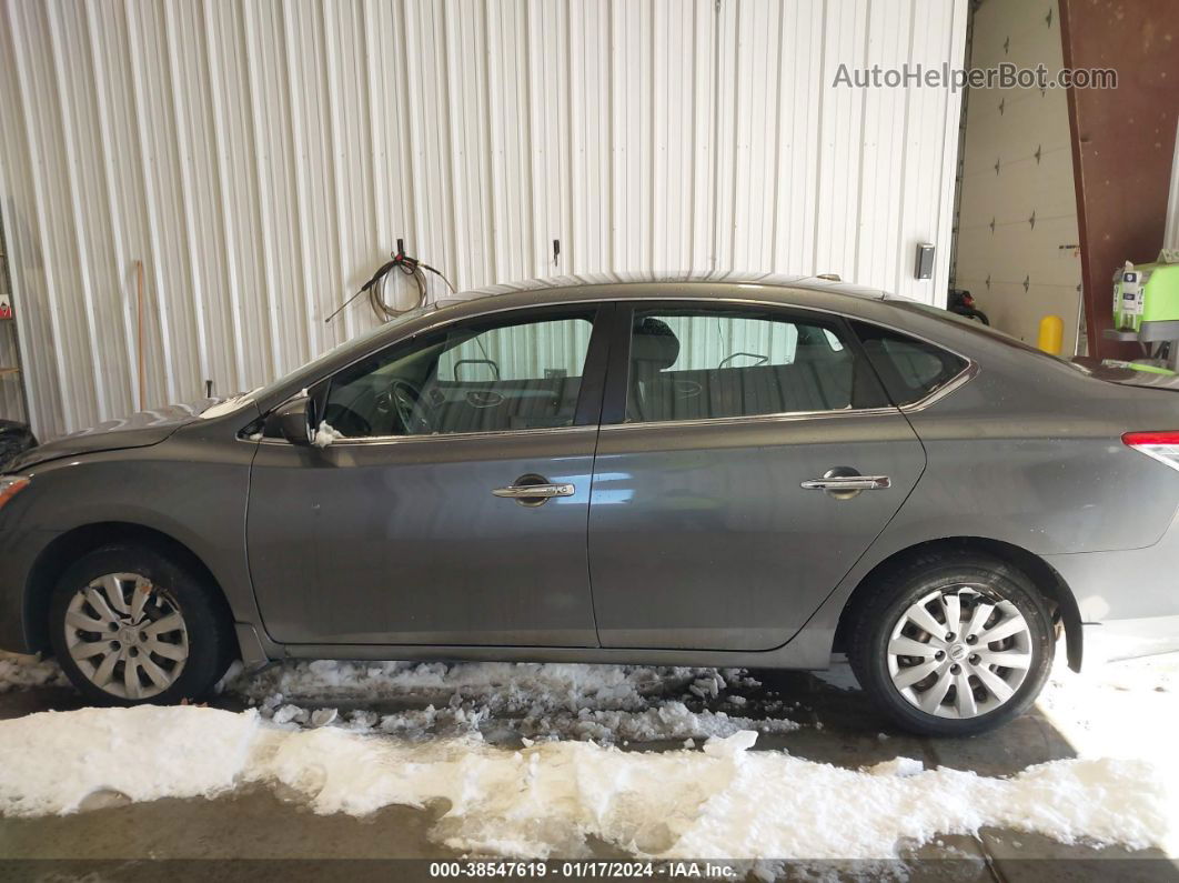 2015 Nissan Sentra Sv Gray vin: 3N1AB7APXFL670673