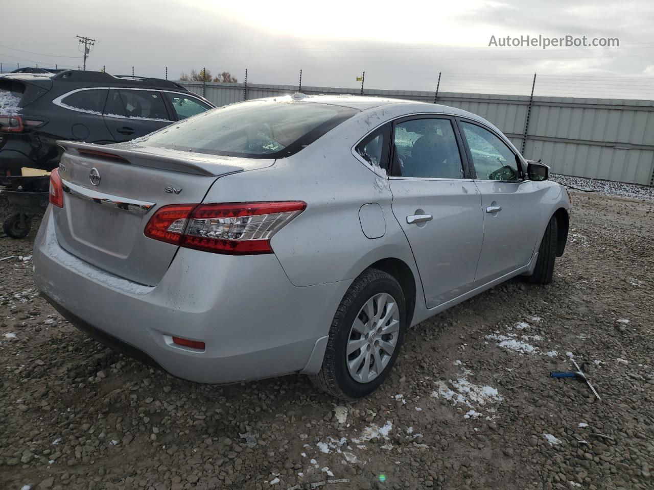 2015 Nissan Sentra S Gray vin: 3N1AB7APXFL671726