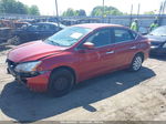 2015 Nissan Sentra Sv Red vin: 3N1AB7APXFL683620