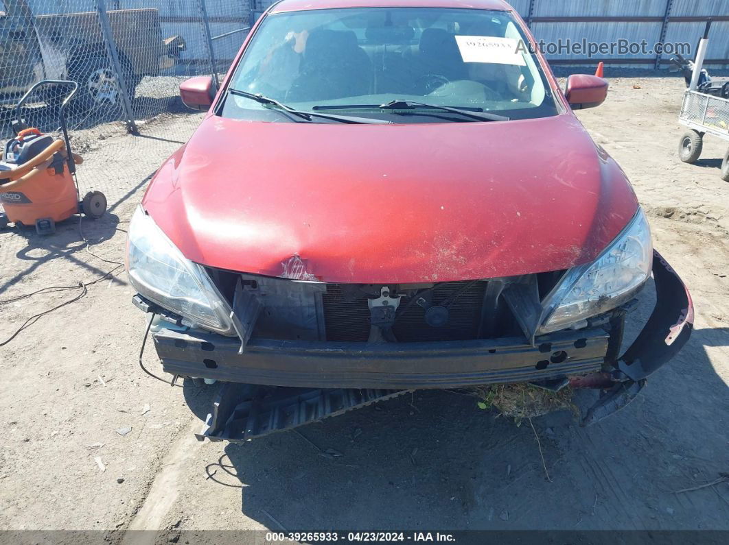 2015 Nissan Sentra Sv Red vin: 3N1AB7APXFL683620