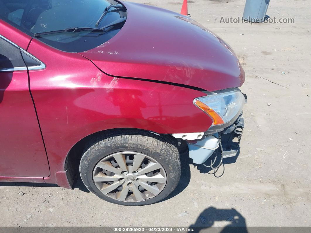 2015 Nissan Sentra Sv Red vin: 3N1AB7APXFL683620