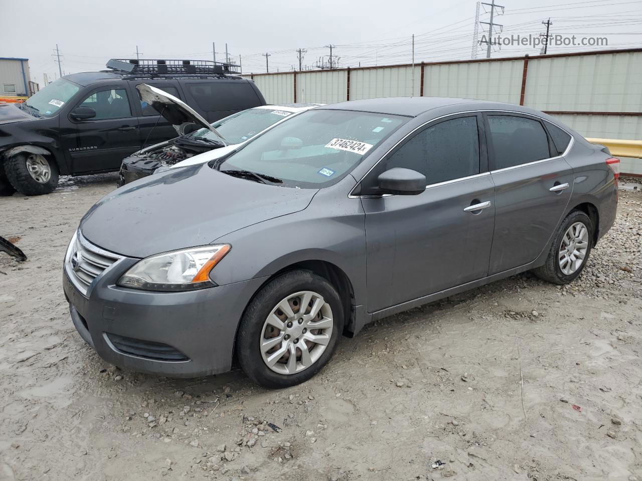 2015 Nissan Sentra S Gray vin: 3N1AB7APXFL688008