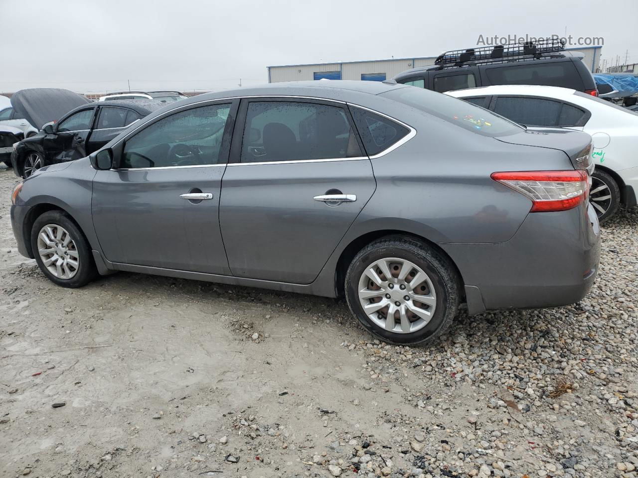 2015 Nissan Sentra S Gray vin: 3N1AB7APXFL688008