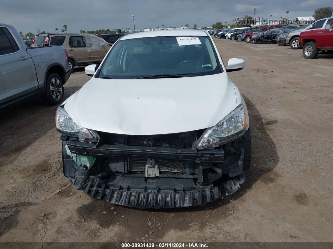 2015 Nissan Sentra Sv White vin: 3N1AB7APXFL695850