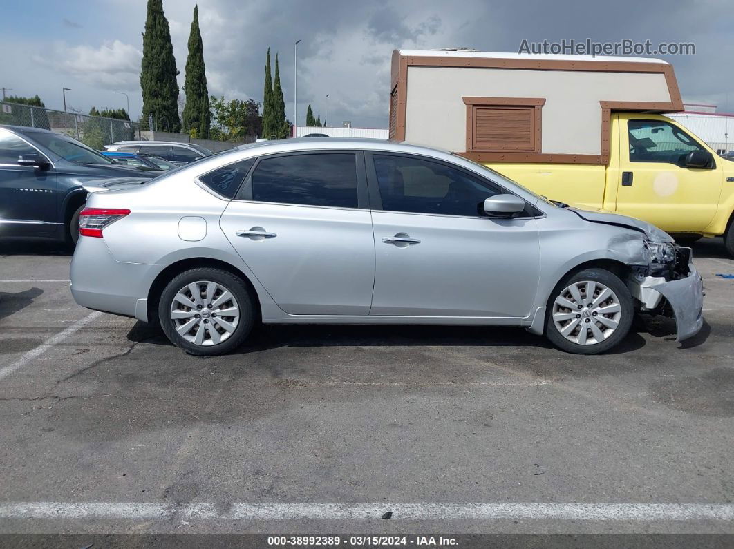 2015 Nissan Sentra Sv Серебряный vin: 3N1AB7APXFY215230