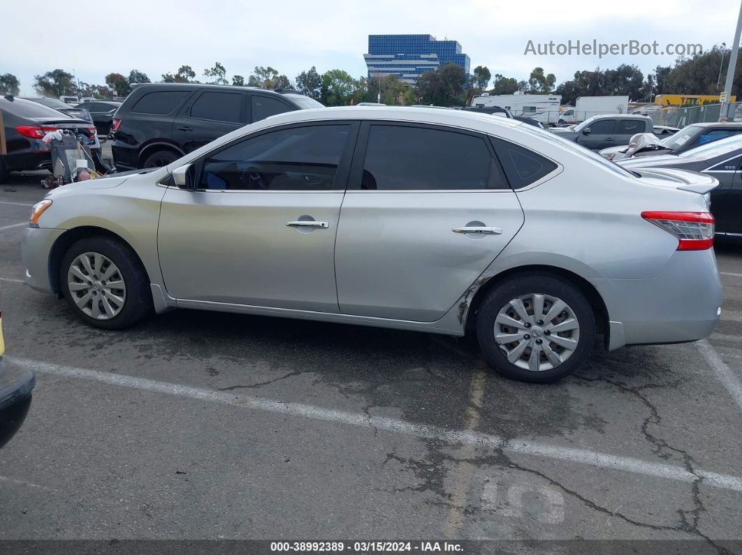 2015 Nissan Sentra Sv Серебряный vin: 3N1AB7APXFY215230