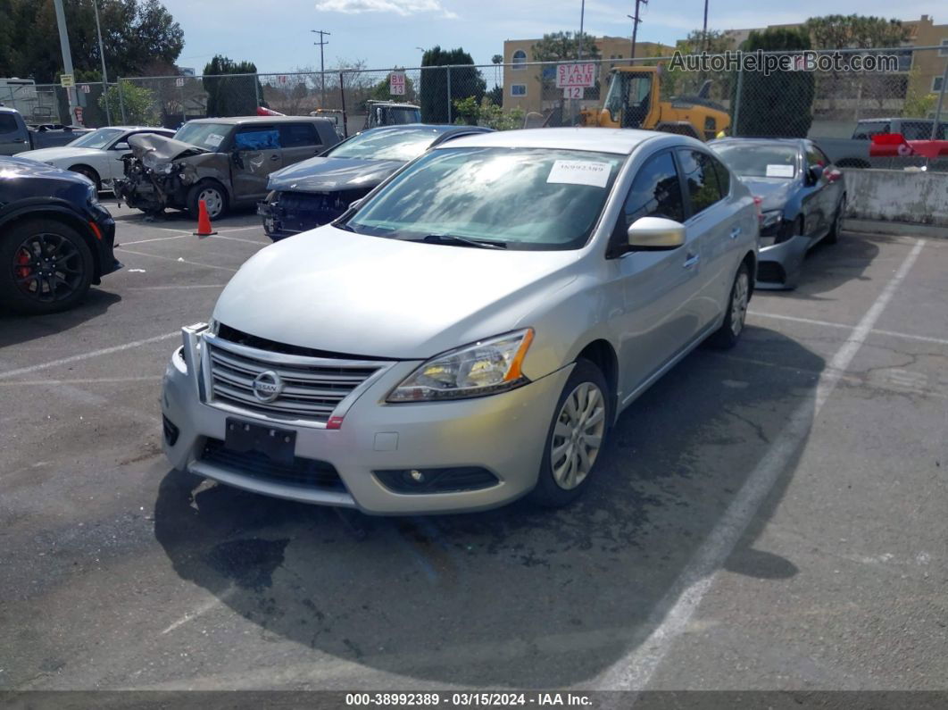 2015 Nissan Sentra Sv Silver vin: 3N1AB7APXFY215230