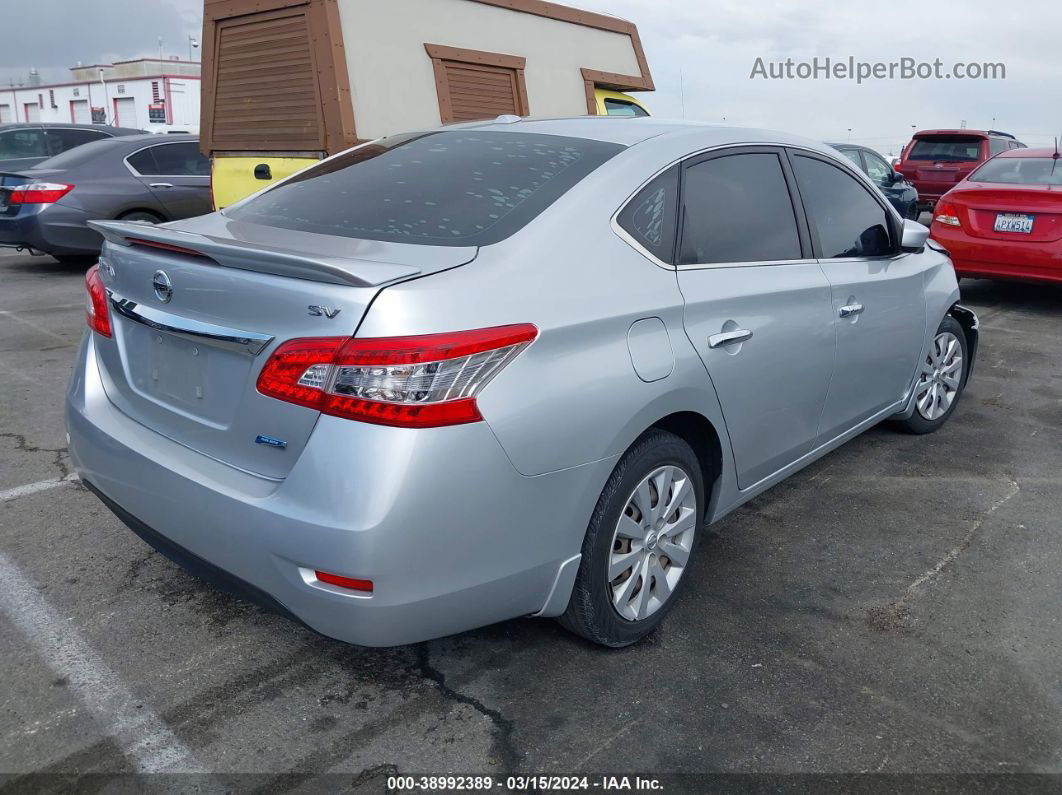 2015 Nissan Sentra Sv Silver vin: 3N1AB7APXFY215230