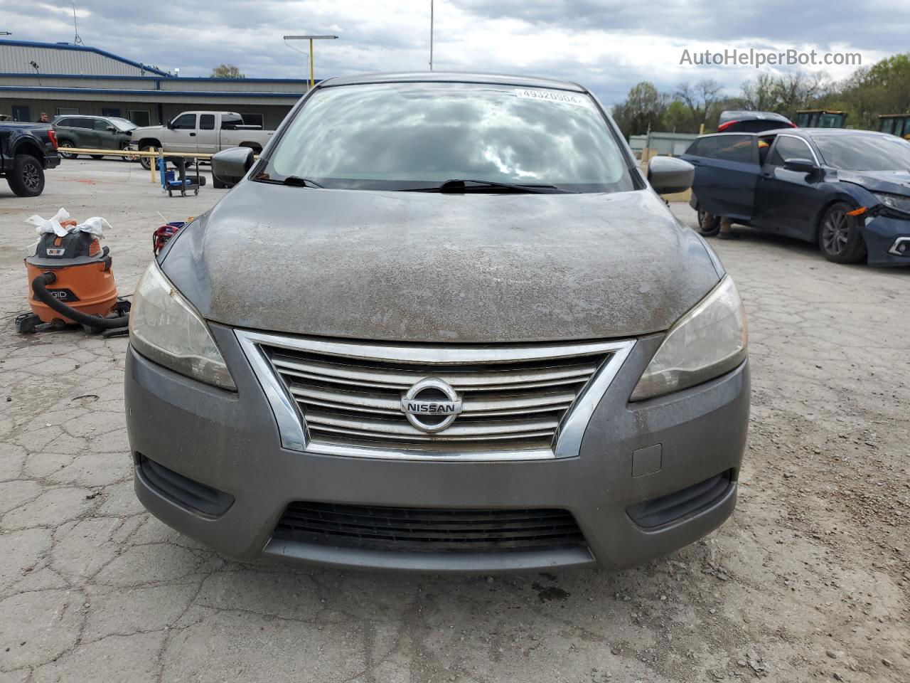 2015 Nissan Sentra S Gray vin: 3N1AB7APXFY232643