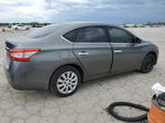 2015 Nissan Sentra S Gray vin: 3N1AB7APXFY232643