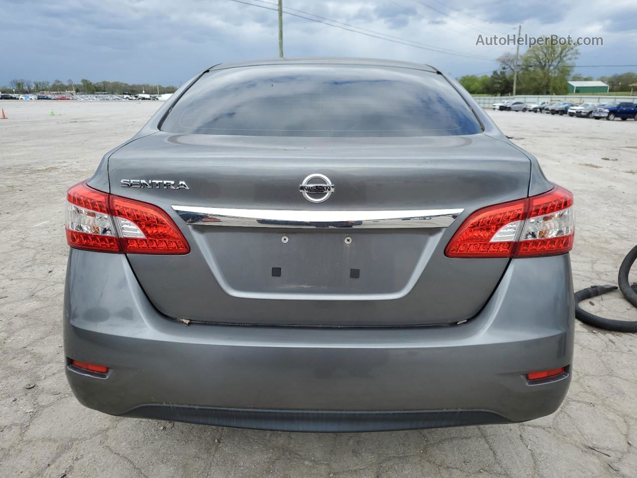 2015 Nissan Sentra S Gray vin: 3N1AB7APXFY232643