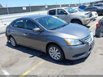 2015 Nissan Sentra Sv Gray vin: 3N1AB7APXFY244498