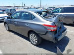 2015 Nissan Sentra Sv Gray vin: 3N1AB7APXFY244498