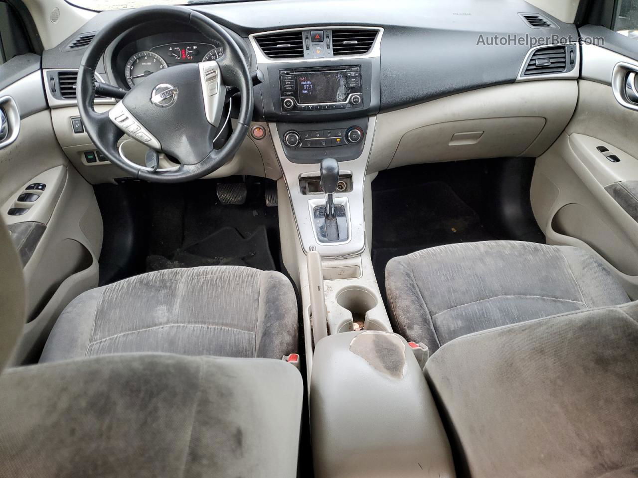 2015 Nissan Sentra S Синий vin: 3N1AB7APXFY253203