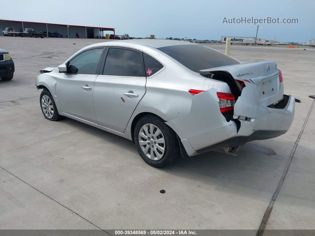 2015 Nissan Sentra S White vin: 3N1AB7APXFY268154