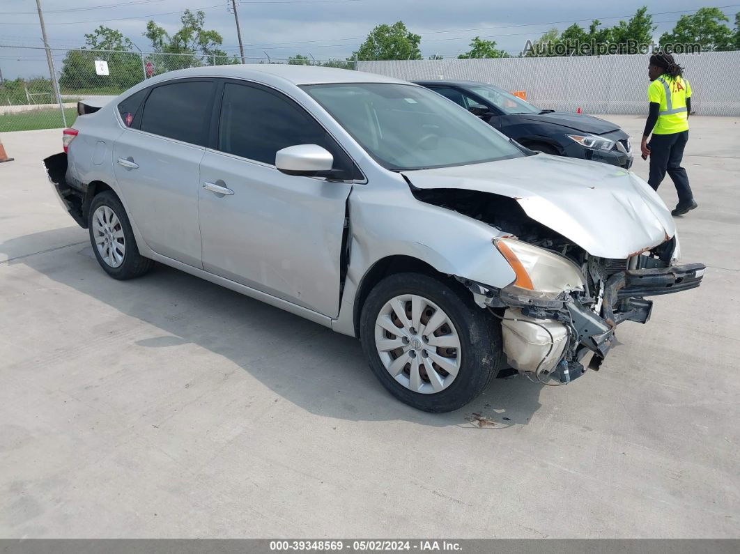 2015 Nissan Sentra S White vin: 3N1AB7APXFY268154