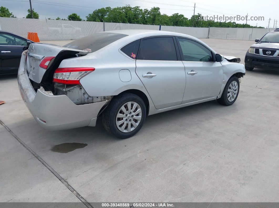 2015 Nissan Sentra S White vin: 3N1AB7APXFY268154