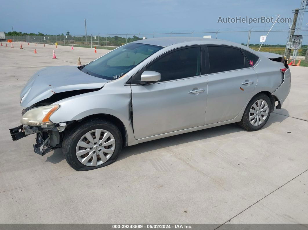 2015 Nissan Sentra S Белый vin: 3N1AB7APXFY268154