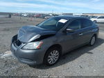 2015 Nissan Sentra S Gray vin: 3N1AB7APXFY278019