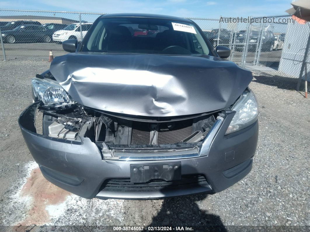 2015 Nissan Sentra S Gray vin: 3N1AB7APXFY278019