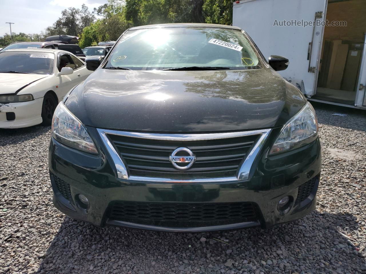 2015 Nissan Sentra S Black vin: 3N1AB7APXFY321631