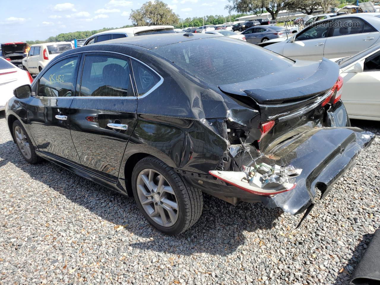 2015 Nissan Sentra S Черный vin: 3N1AB7APXFY321631