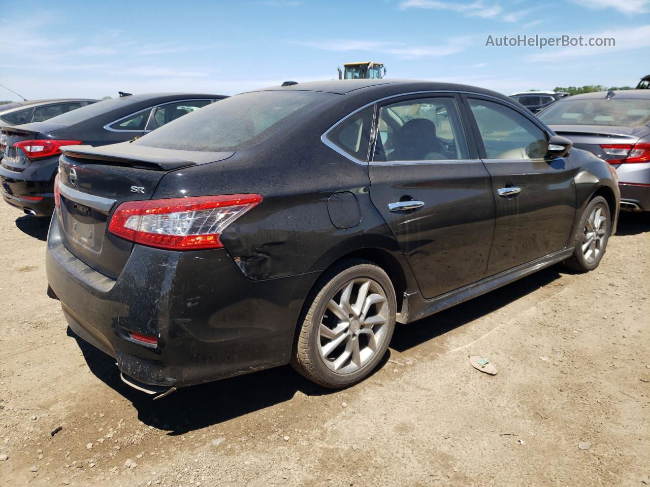 2015 Nissan Sentra S Black vin: 3N1AB7APXFY323881