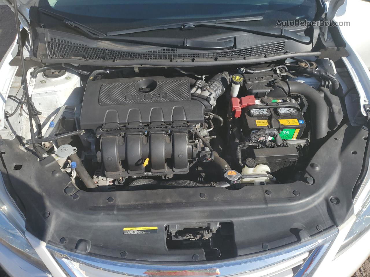 2015 Nissan Sentra S Белый vin: 3N1AB7APXFY324626