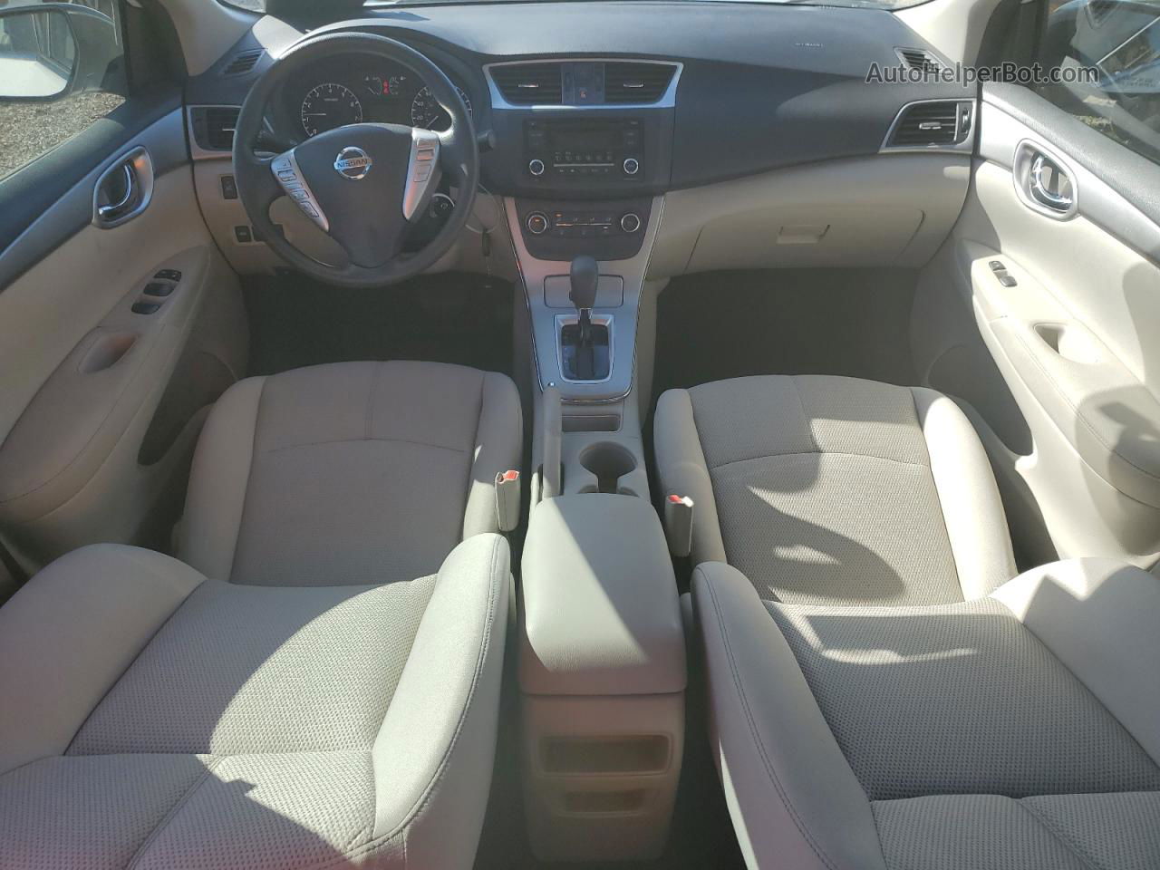 2015 Nissan Sentra S Белый vin: 3N1AB7APXFY324626