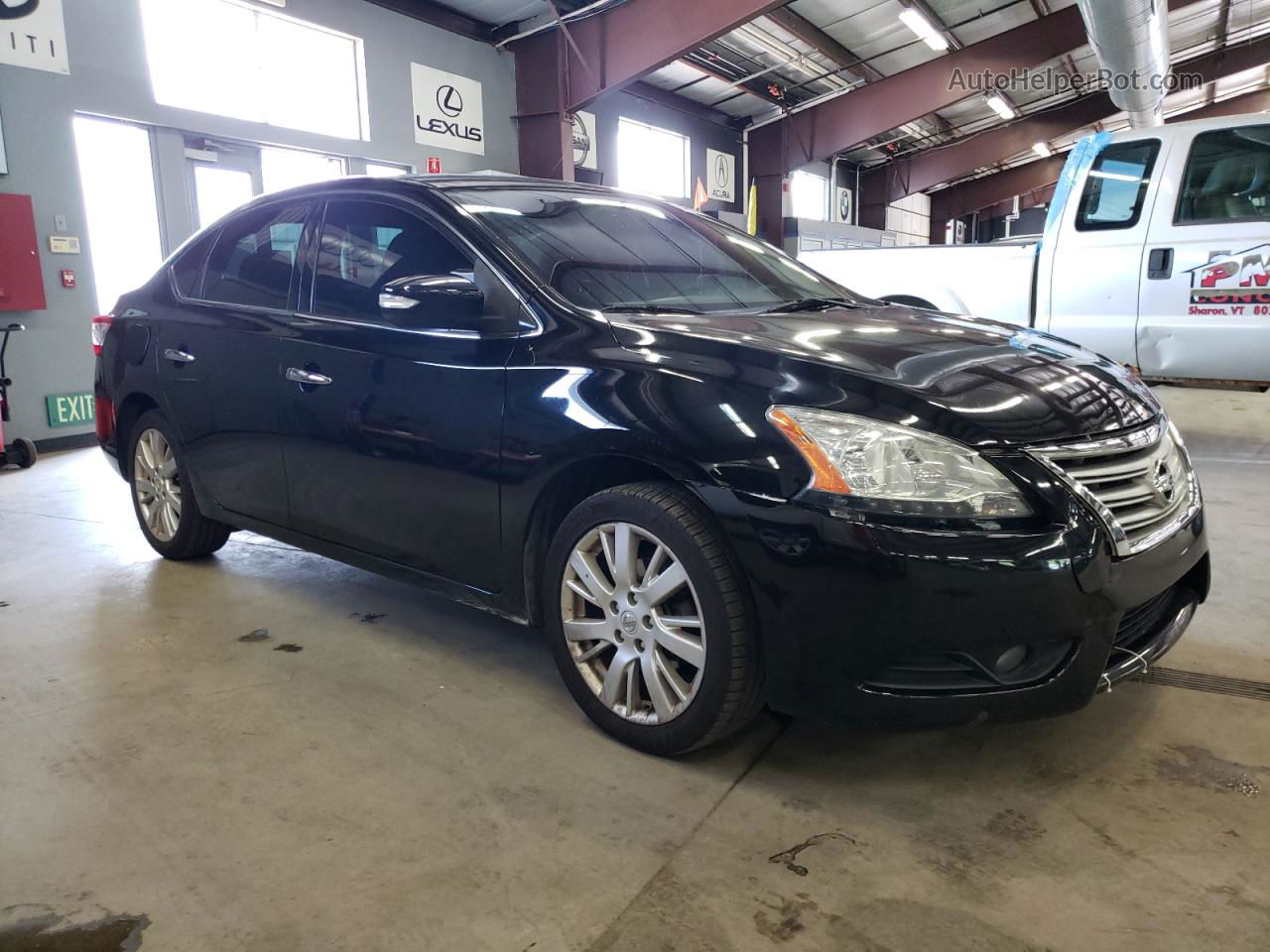 2015 Nissan Sentra S Черный vin: 3N1AB7APXFY351938