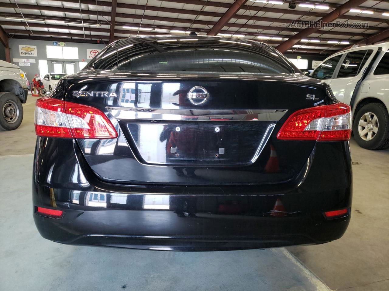 2015 Nissan Sentra S Black vin: 3N1AB7APXFY351938