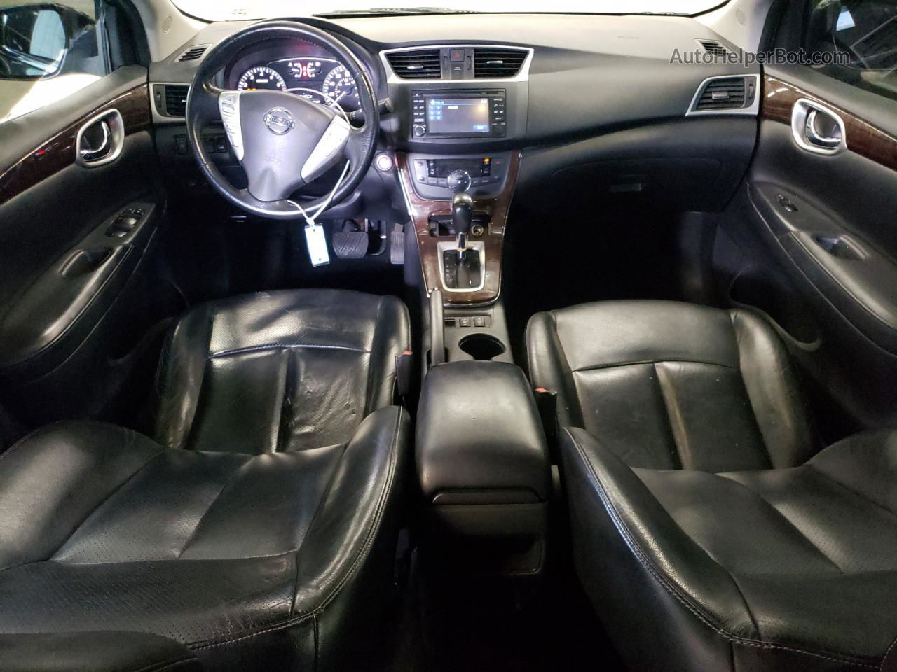 2015 Nissan Sentra S Черный vin: 3N1AB7APXFY351938