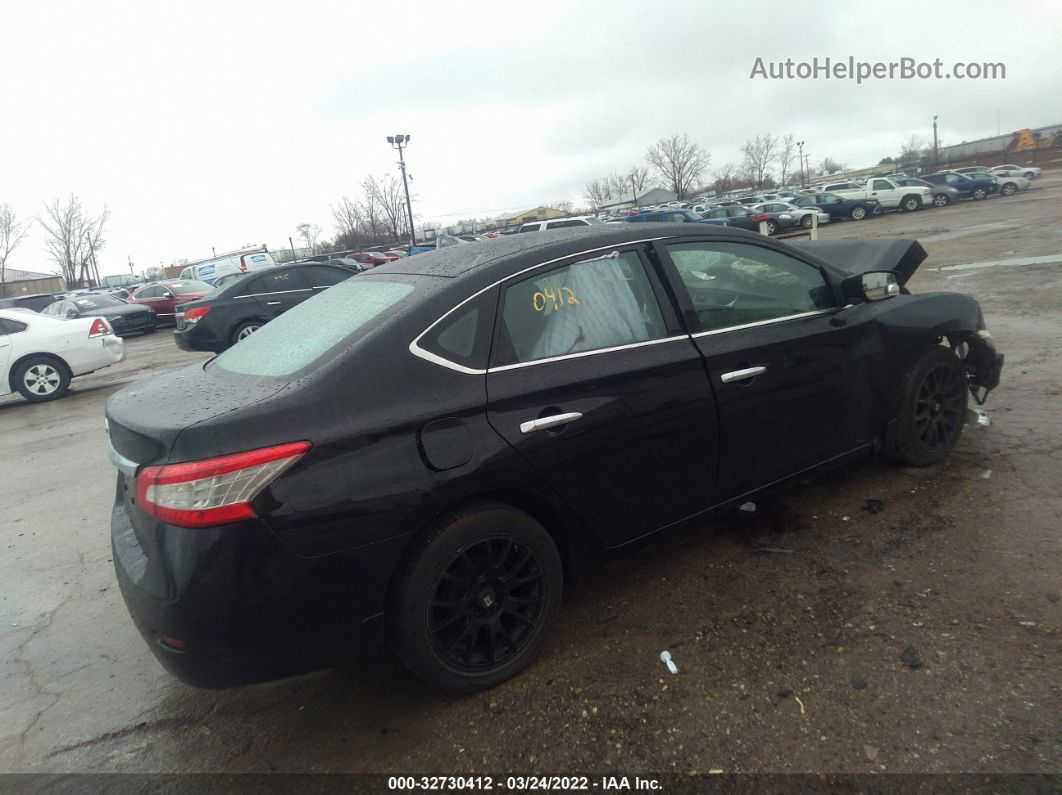 2015 Nissan Sentra S Black vin: 3N1AB7APXFY371798