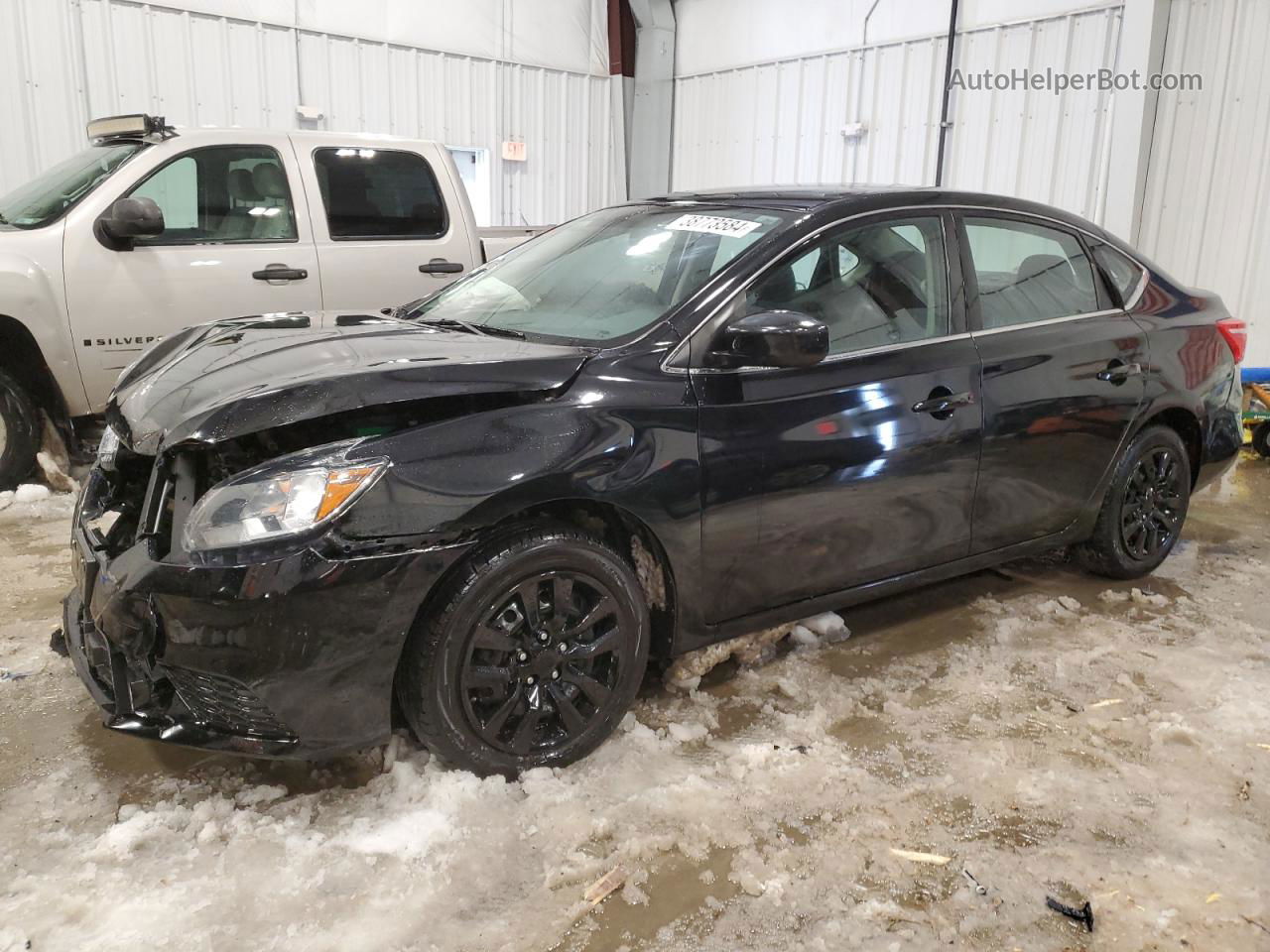 2016 Nissan Sentra S Black vin: 3N1AB7APXGL647119