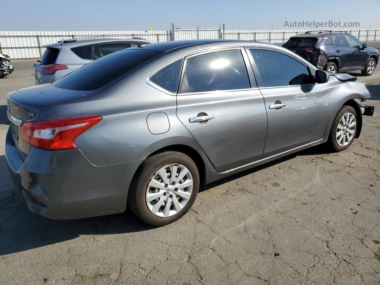 2016 Nissan Sentra S Gray vin: 3N1AB7APXGL662994