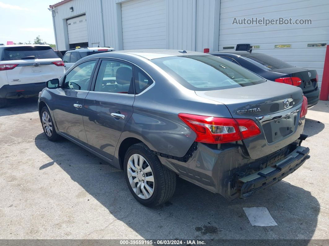 2016 Nissan Sentra Fe+ S/s/sl/sr/sv Silver vin: 3N1AB7APXGL663028