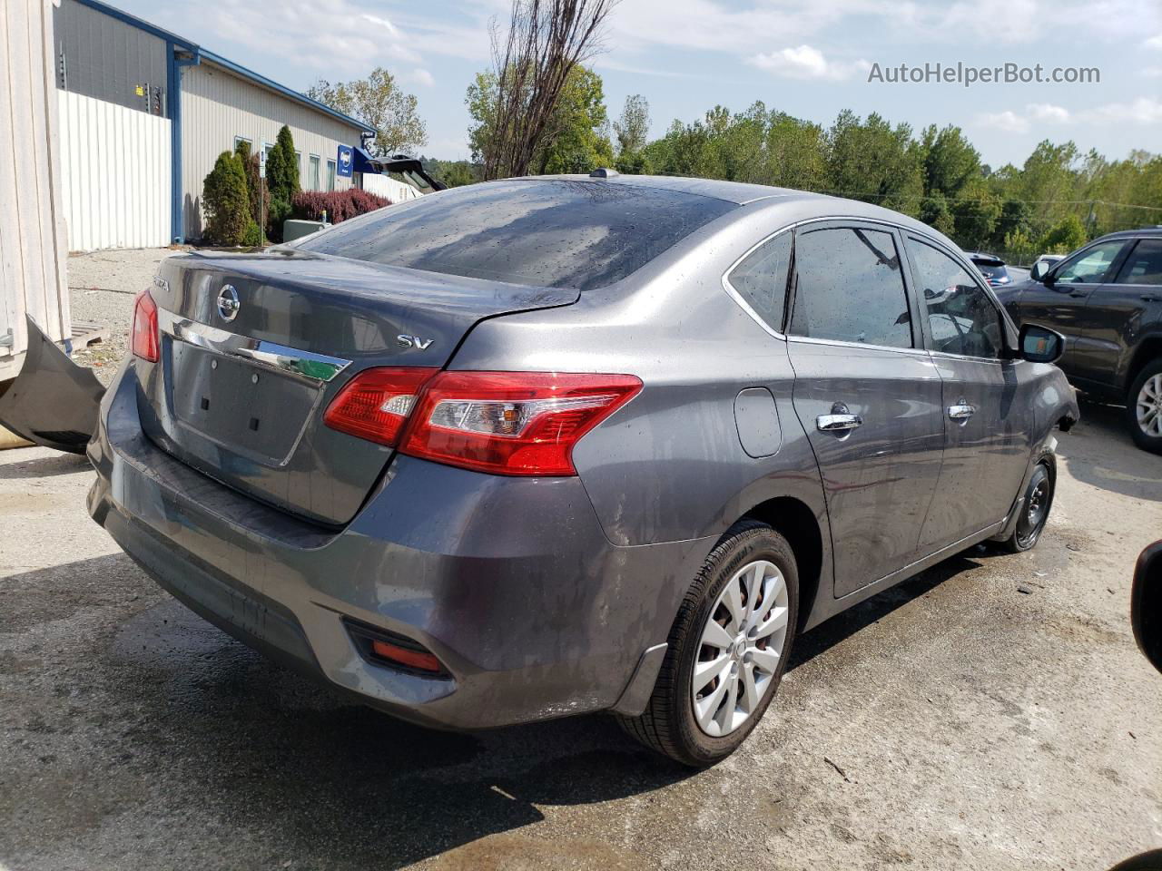 2016 Nissan Sentra S Gray vin: 3N1AB7APXGL669105