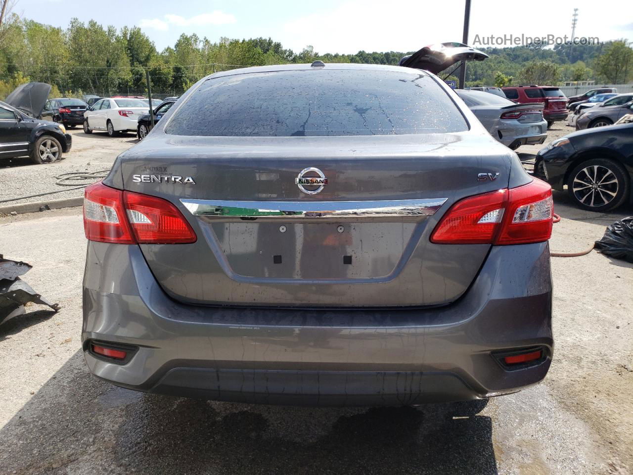 2016 Nissan Sentra S Gray vin: 3N1AB7APXGL669105