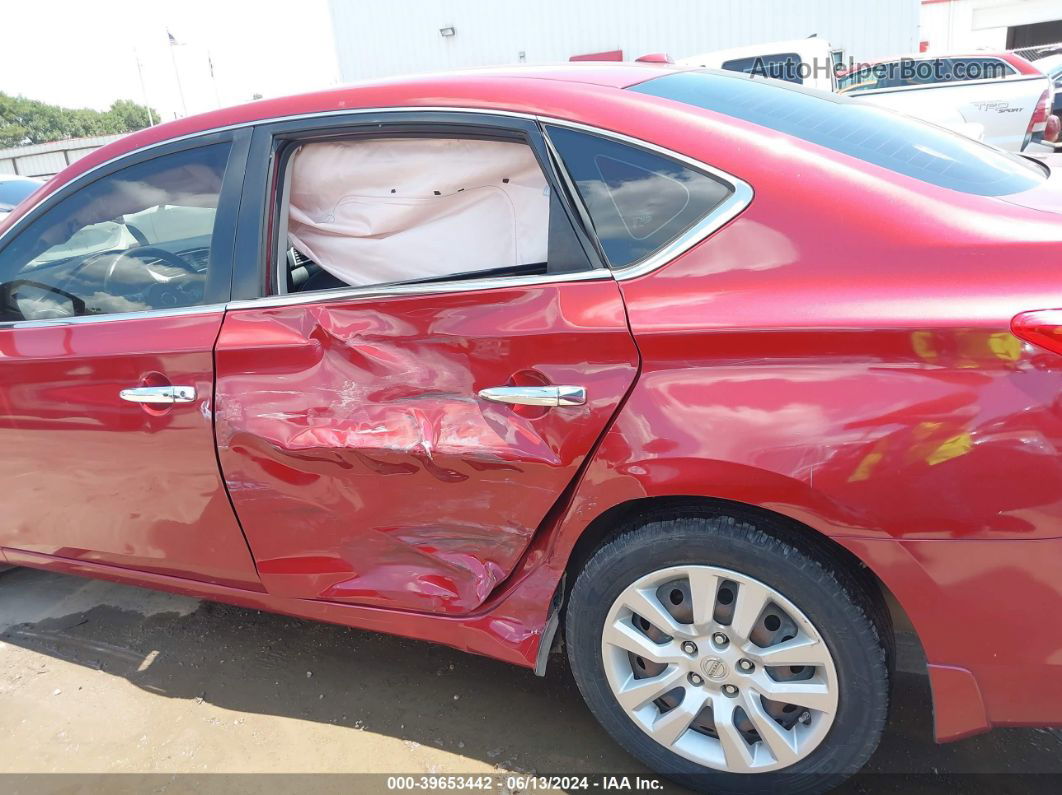 2016 Nissan Sentra Sv Red vin: 3N1AB7APXGL679777