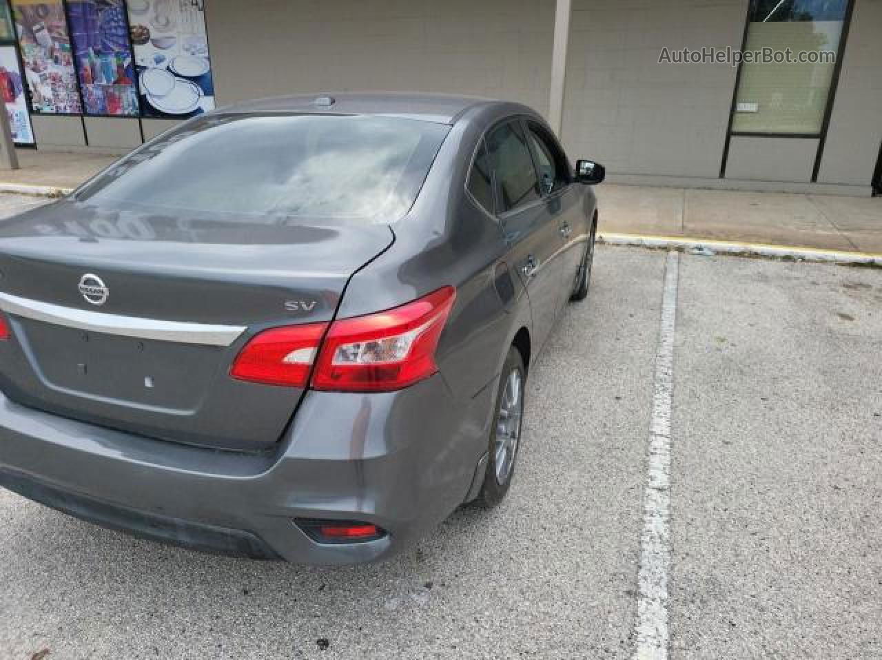 2016 Nissan Sentra S Gray vin: 3N1AB7APXGL680167