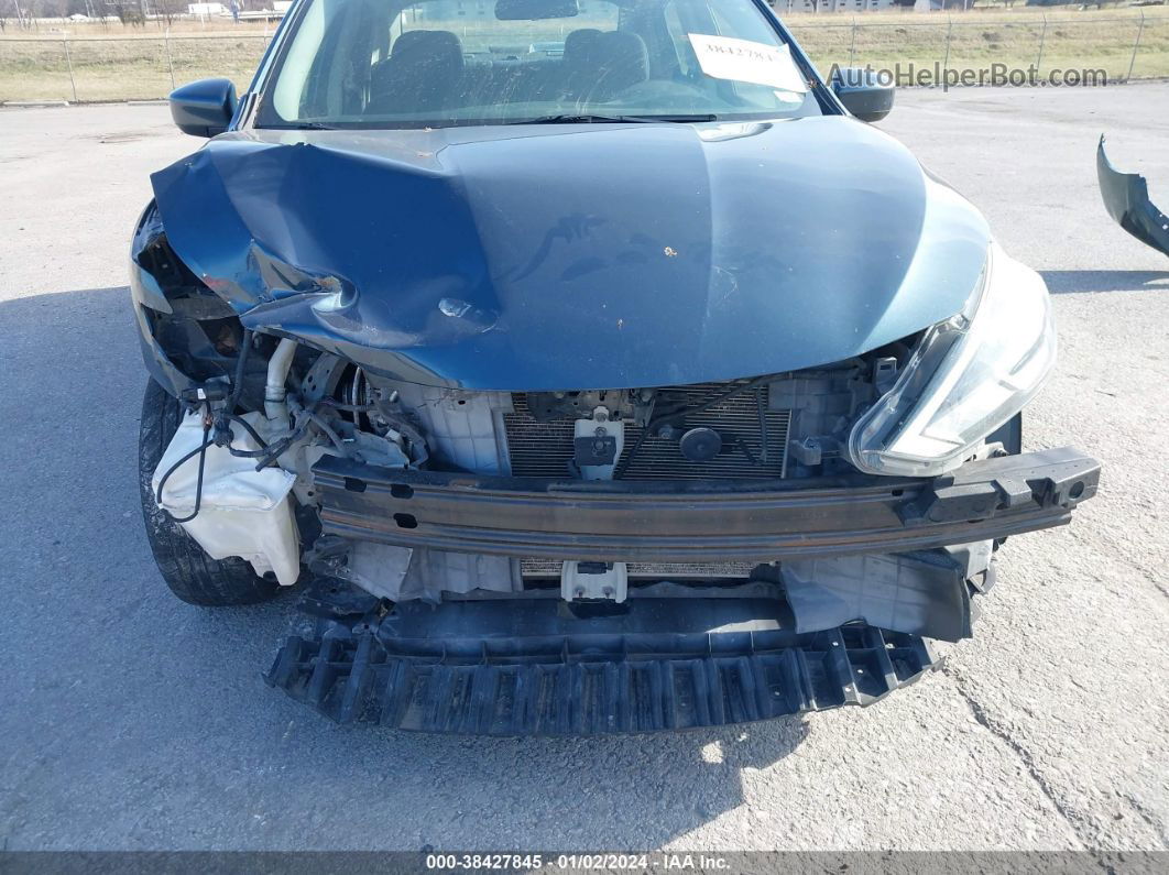 2016 Nissan Sentra Sv Blue vin: 3N1AB7APXGL683683