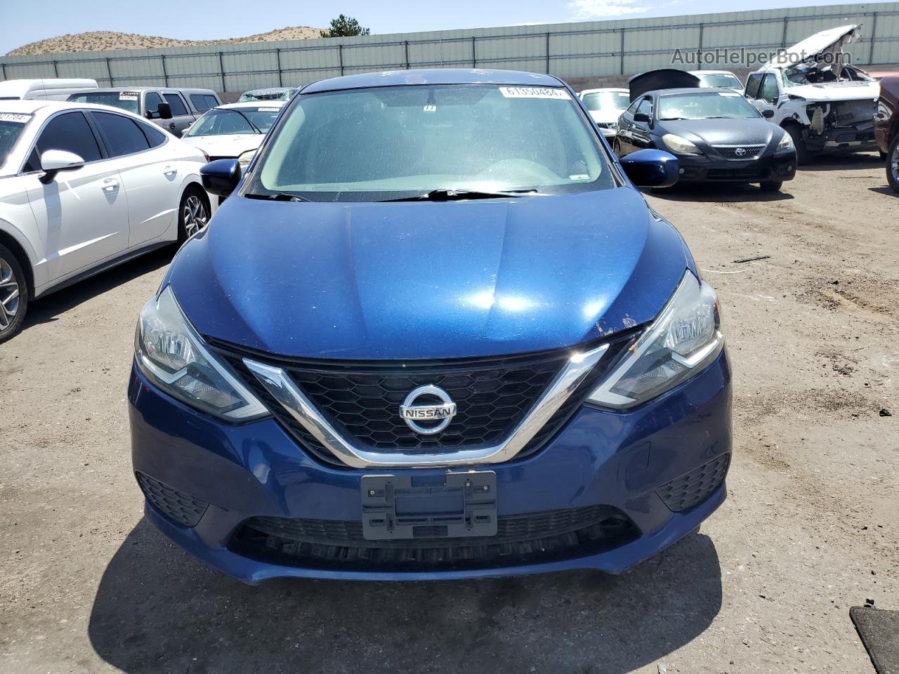 2016 Nissan Sentra S Blue vin: 3N1AB7APXGY215102